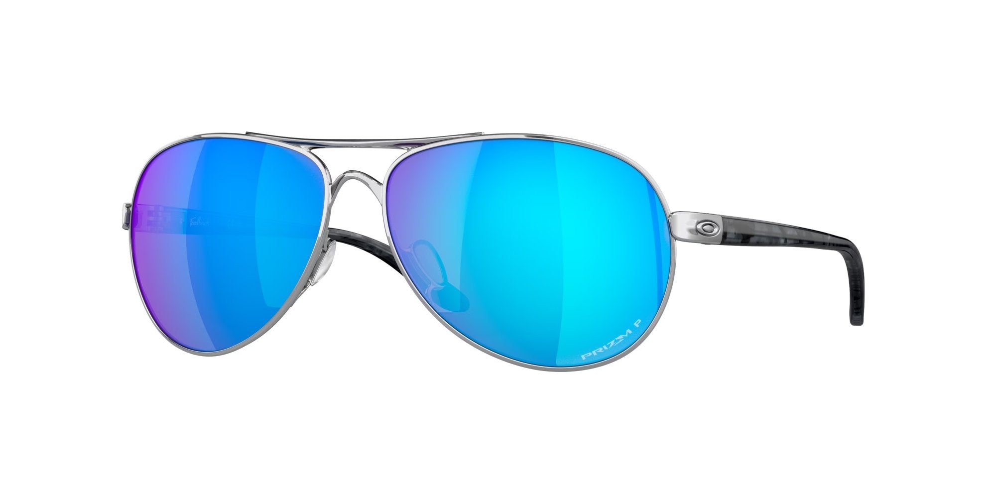 Oakley Feedback Polished Chrome w/Prizm Sapphire Lens