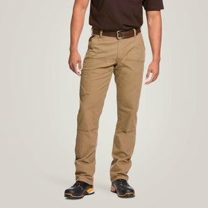 Ariat Rebar M4 DuraStretch Made Tough Double Front Field Khaki Straight Leg Pant