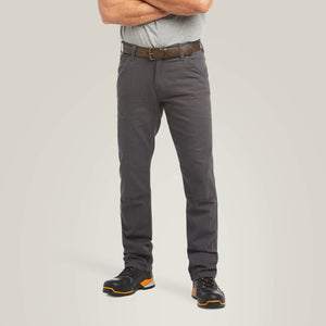 Ariat Rebar M4 DuraStretch Made Tough Double Front Grey Straight Leg Pant