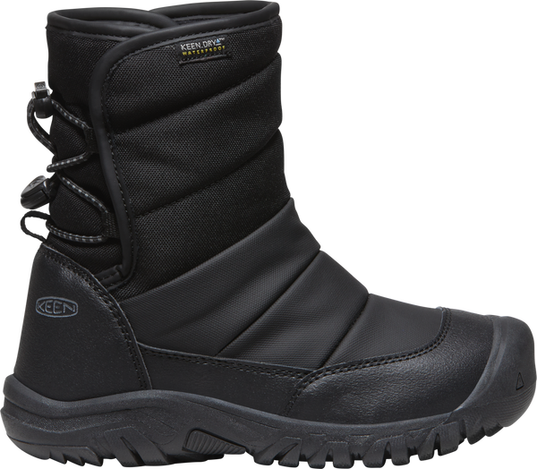 Keen Youth Puffrider WP Black/Steel Grey Boot