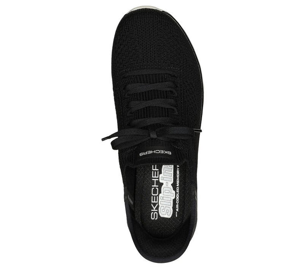 Skechers Ladies Black Virtue Divinity Slip In Shoes