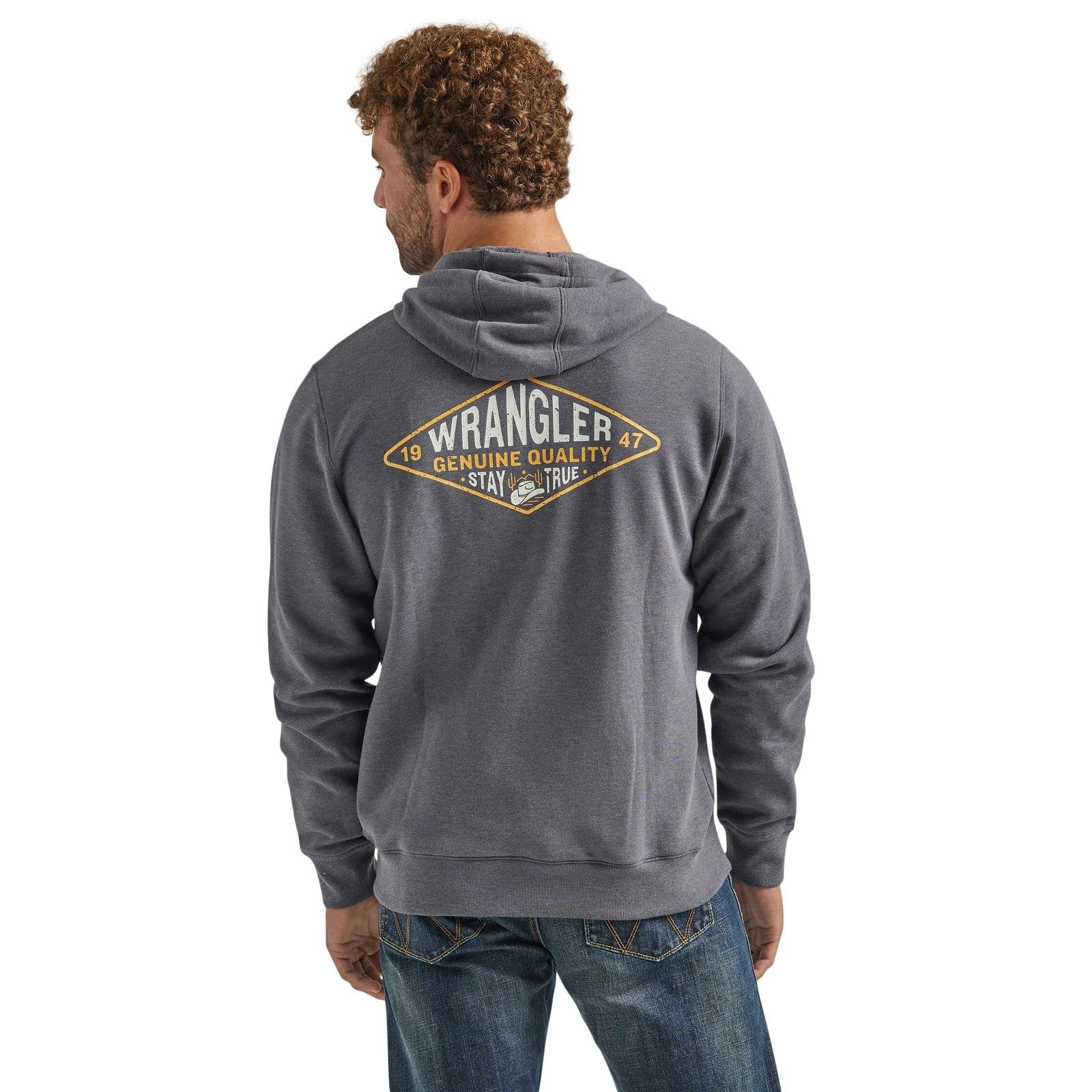 Wrangler Mens Stay True Zip Hoodie