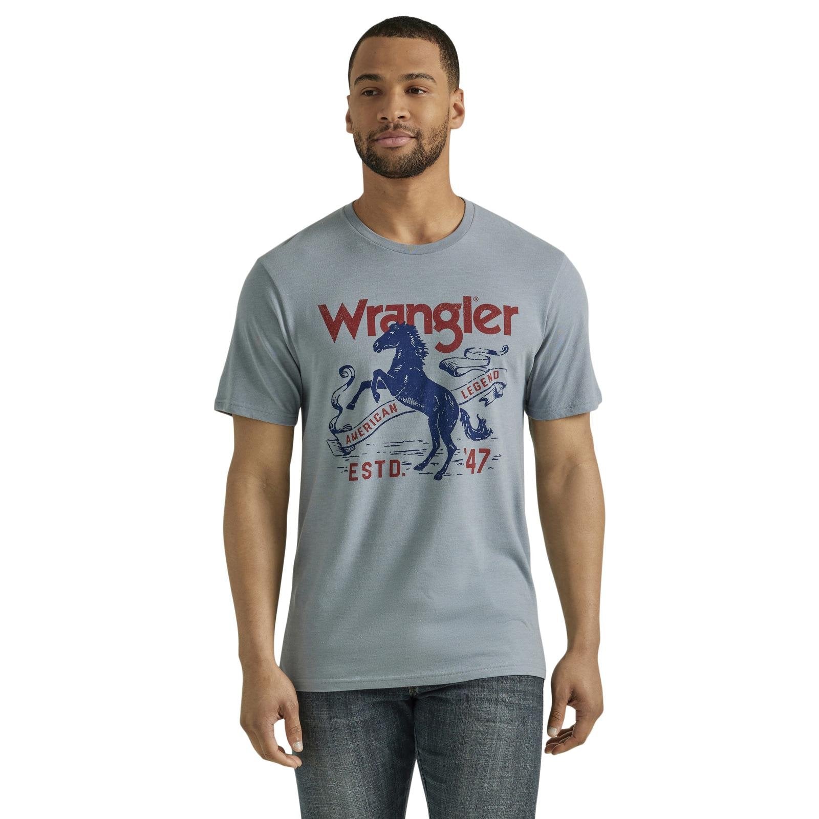 Wrangler Mens Tradeswind Legend Horse Tshirt