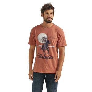 Wrangler Mens Redwood Heather Moon Rider Tshirt