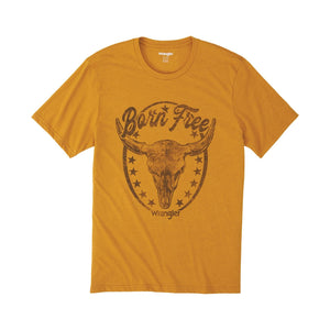 Wrangler Mens Thai Curry Heather Born Free Tshirt