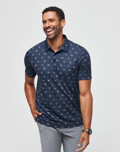 Travis Mathew Mens Total Eclipse Home Break Polo