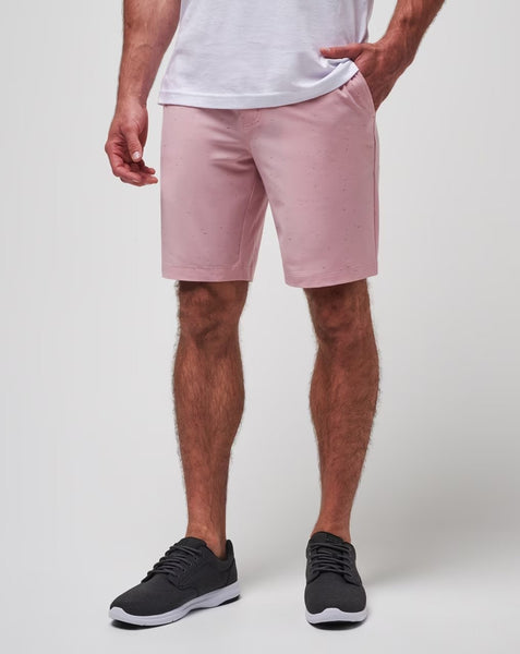 Travis Mathew Mens Heather Blush Good Fun Shorts