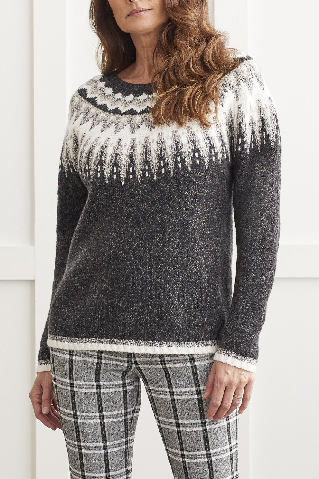 Tribal Ladies Intarsia Sweater