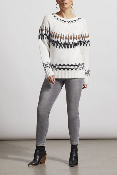 Tribal Ladies Intarsia Sweater