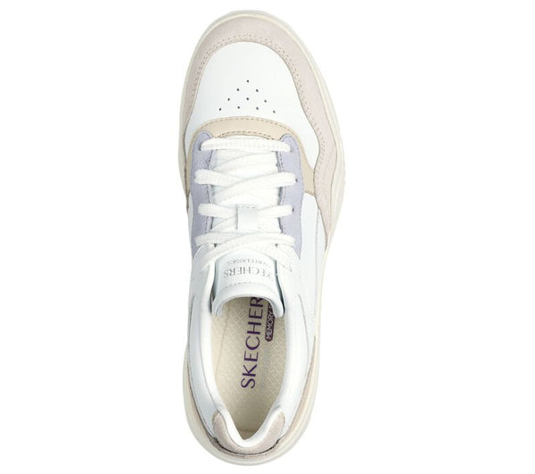 Skechers Ladies White/Perwinkle Denali Mellow Day Shoes