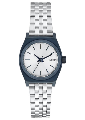 Nixon Small Time Teller Navy/Silver Watch