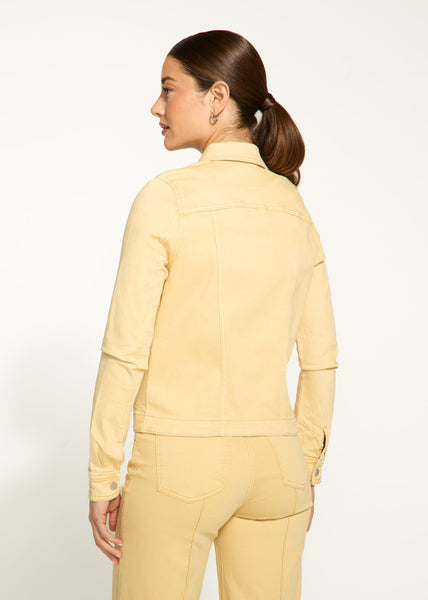 FDJ Ladies Yellow Twill Jacket