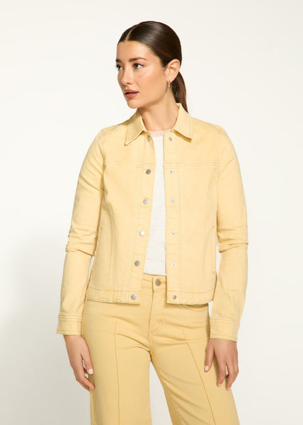 FDJ Ladies Yellow Twill Jacket