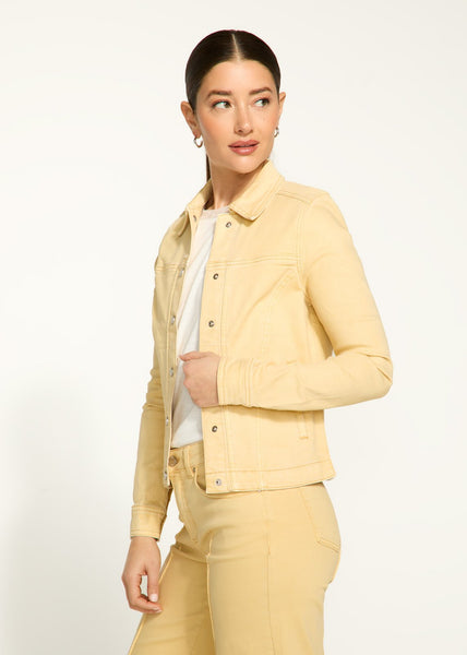 FDJ Ladies Yellow Twill Jacket