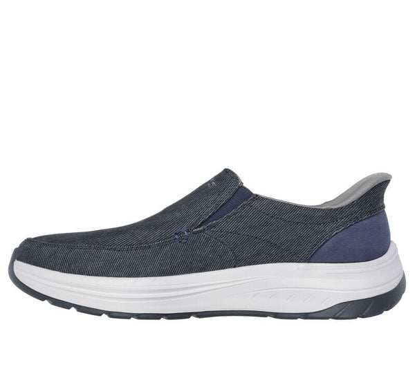 Skechers Mens Navy Relaxed Fit Decklan Gulliver Slip In Shoes