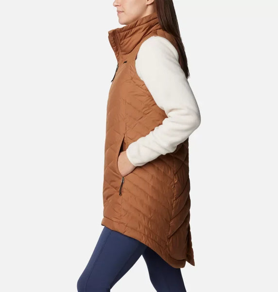 Columbia Ladies Camel Brown Heavenly II Long Vest