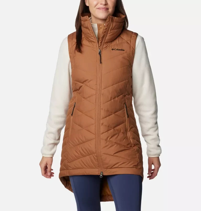 Columbia Ladies Camel Brown Heavenly II Long Vest