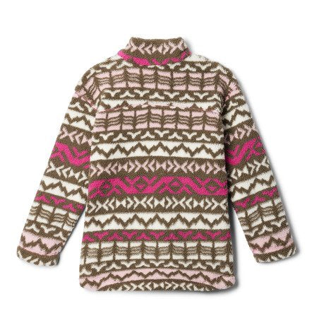 Columbia Girls Pink Ice Madras West Bend Printed Full Zip