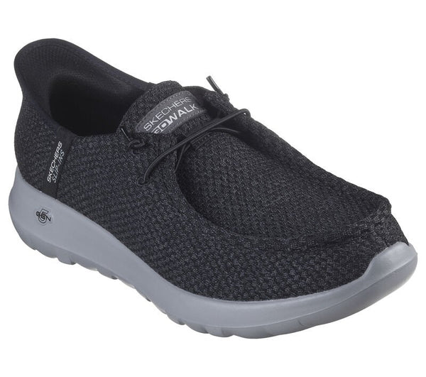 Skechers Mens Black/Grey Go Walk Max-Halycon Slip In Shoes