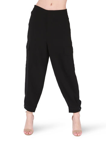 Dex Ladies Flowy Cargo Black Jogger