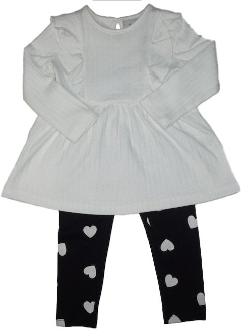 Mid Girls Egret 2pc Top/Legging Set