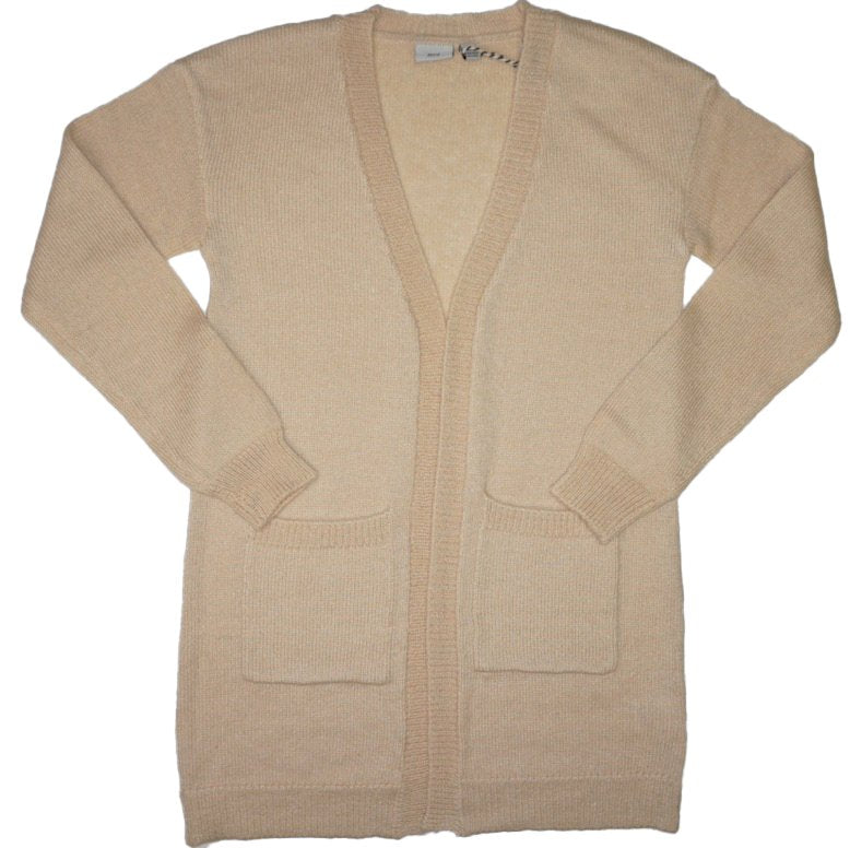 Mid Girls Beige Mix Cardigan