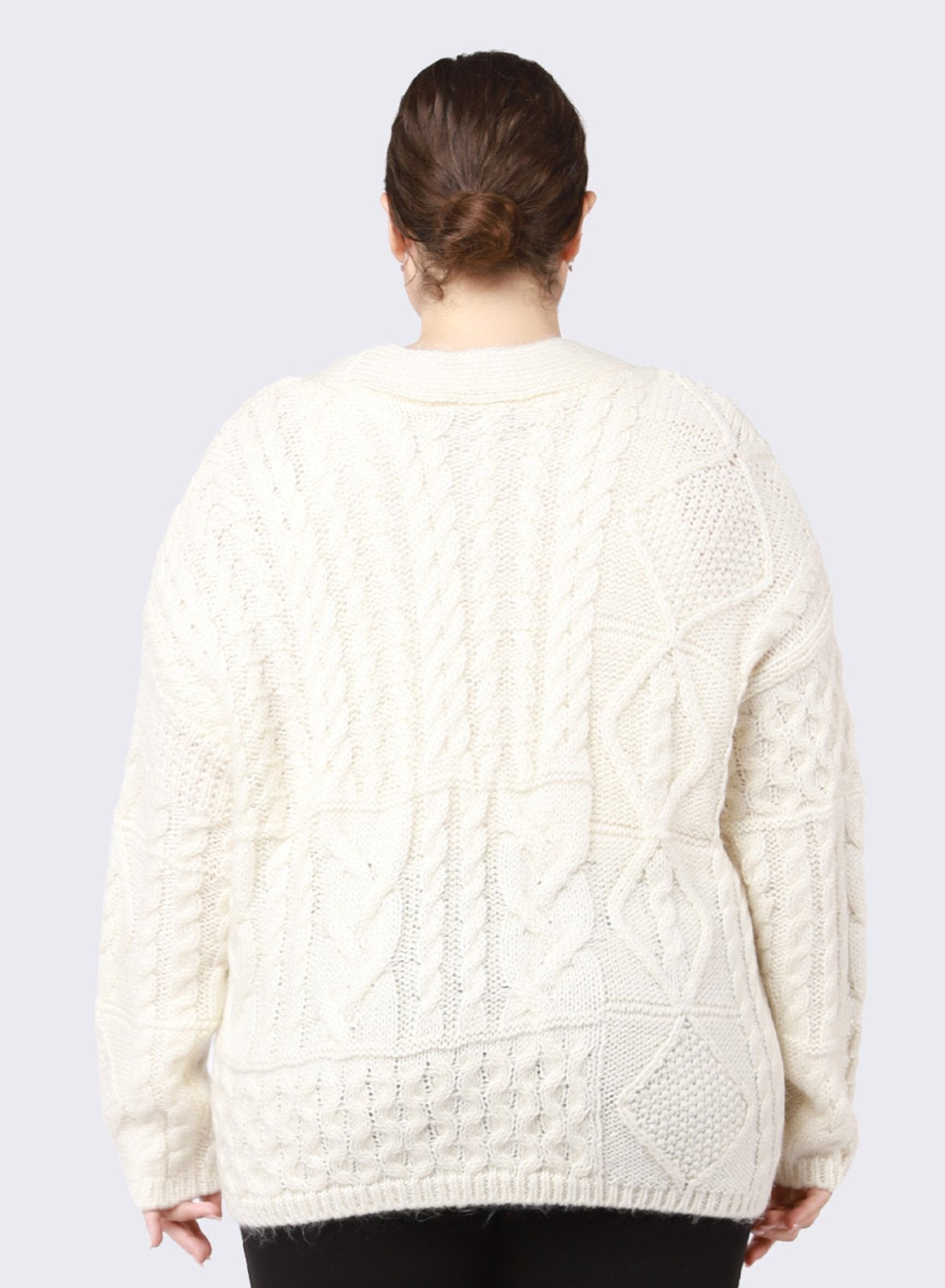 Dex Ladies Cable Knit Cardigan