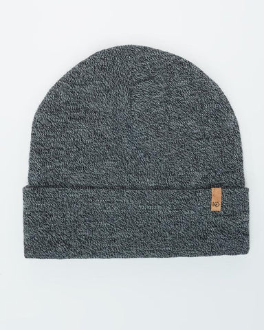 Ten Tree Wool Kurt Meteorite Black Marled Beanie