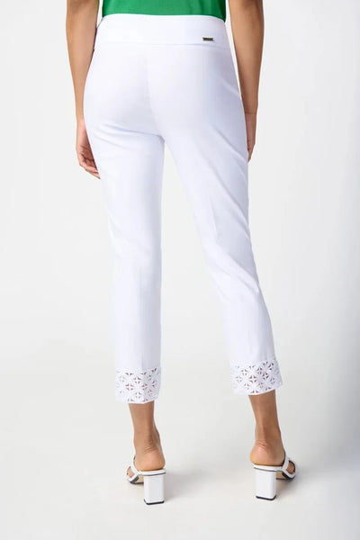 Joseph Ribkoff Ladies Millennium Crop Pull On White Pant