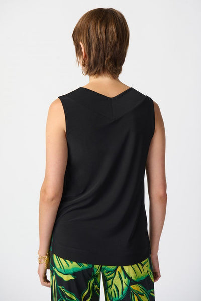 Joseph Ribkoff Ladies Black Silky Knit Sleeveless Top