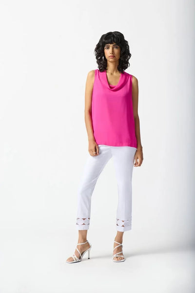 Joseph Ribkoff Ladies Ultra Pink Georgette Sleeveless Top