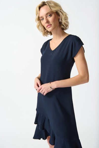 Joseph Ribkoff Ladies Midnight Blue Gauze A-Line Dress