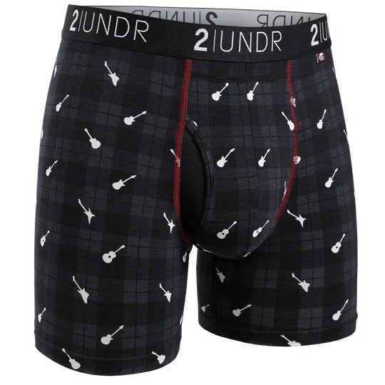 2Undr Mens Rockin Plaid Boxer Brief/Sock Pack