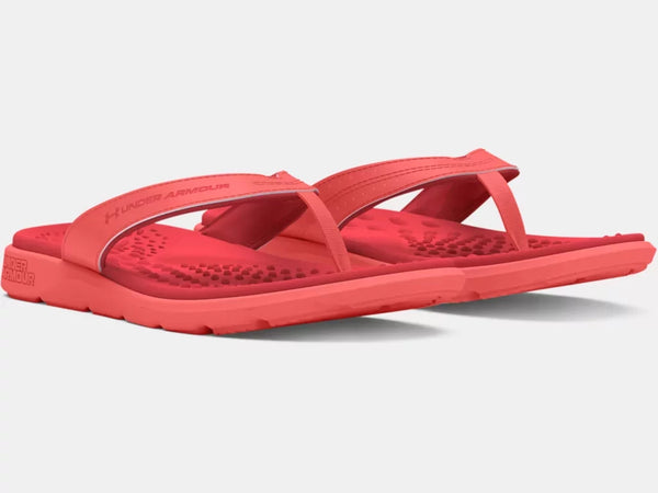 Under Armour Ladies Pink Ignite Pro Marbella Slide