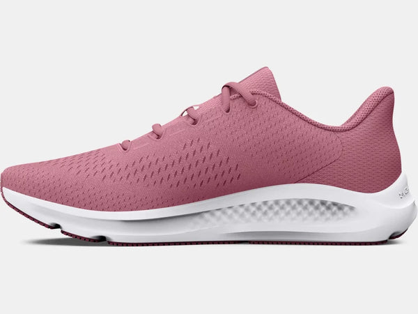 Under Armour Ladies Pink Elixir Charged Pursuit 3 Running Shoe