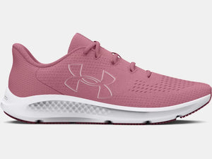 Under Armour Ladies Pink Elixir Charged Pursuit 3 Running Shoe