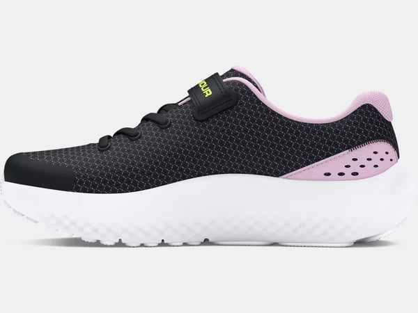 Under Armour Girls Black Surge 4 AC Running Shoe