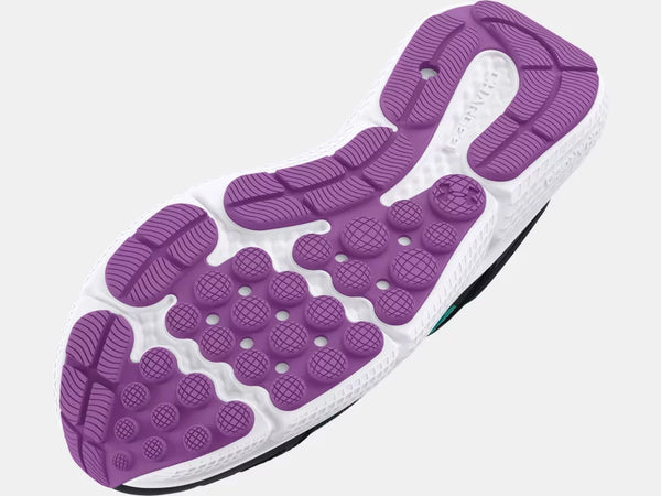 Under Armour Girls GGS Assert 10 Print Black/Purple Shoe