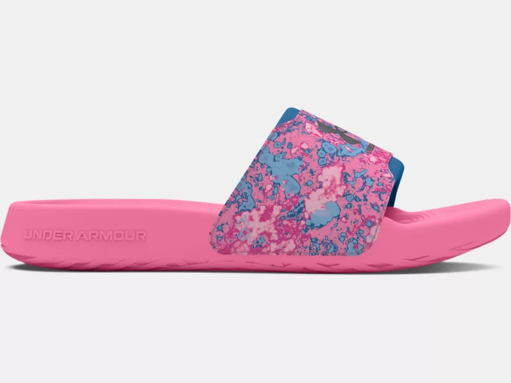 Under Armour Girls Sunset Pink Ignite Select Slides