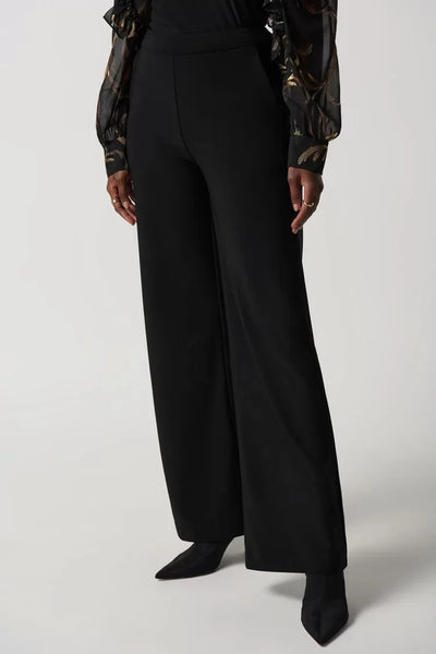 Jospeh Ribkoff Ladies Silky Knit Black Wide Leg Pant