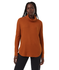 Ten Tree Ladies TreeWaffle Turtleneck LS Top