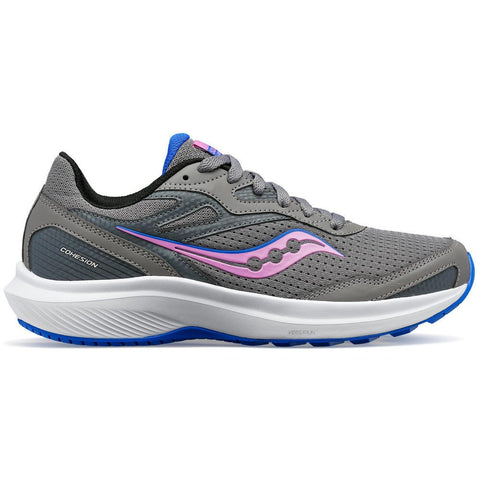 Saucony Ladies Cohesion 16 Gravel/Grape Shoe