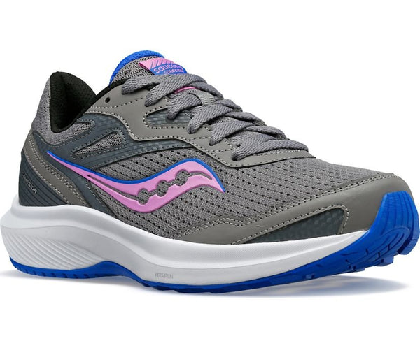 Saucony Ladies Cohesion 16 Gravel/Grape Shoe