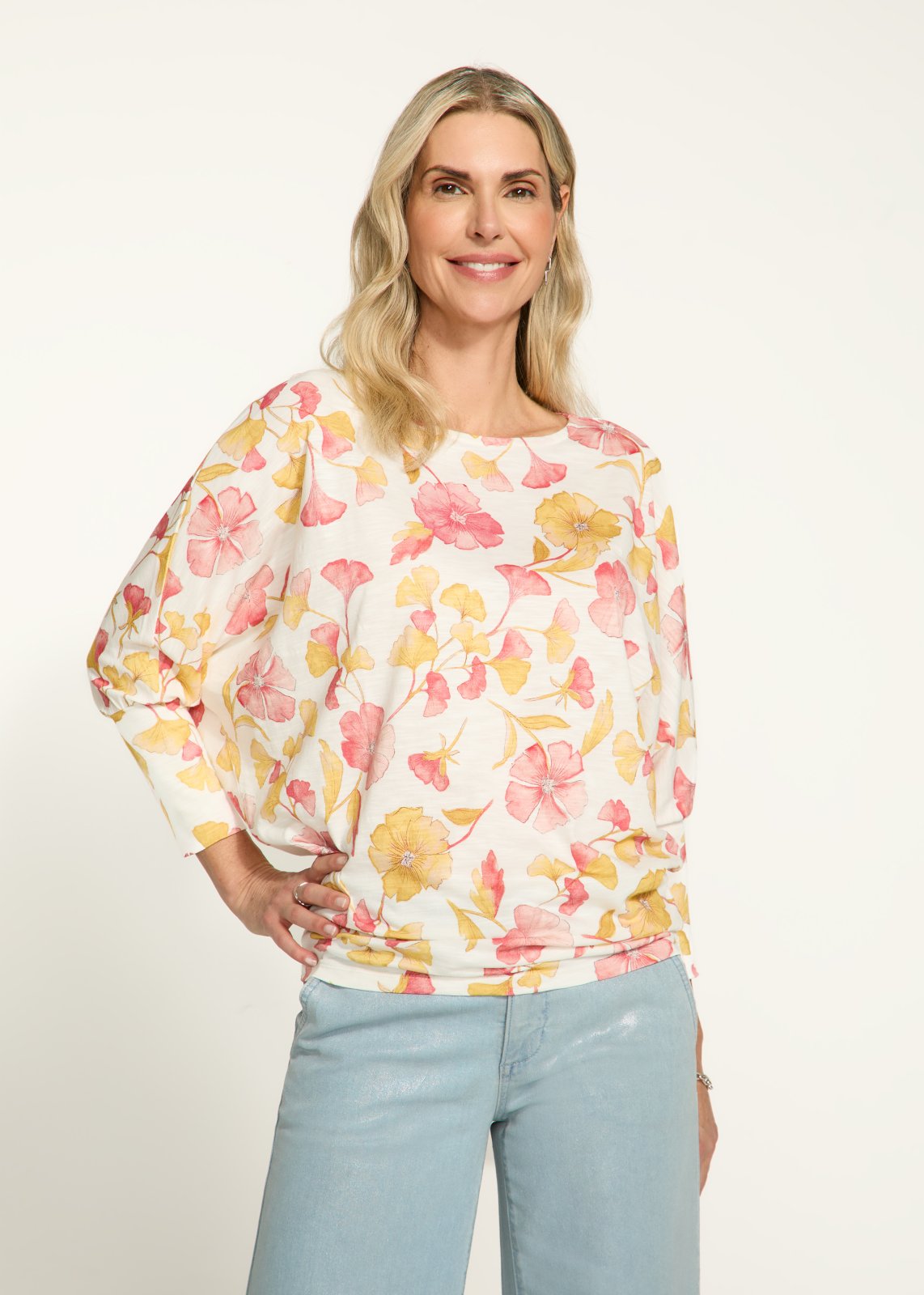 FDJ Ladies Canopy Printed Batwing Top