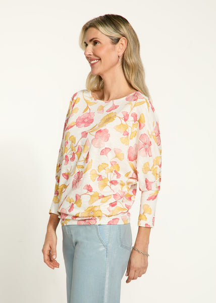 FDJ Ladies Canopy Printed Batwing Top