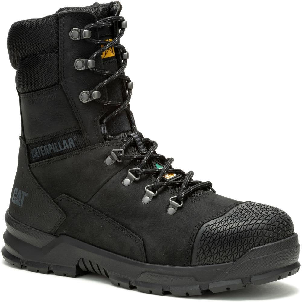 Cat Mens Accomplice X 8" WP Csa Black Boot