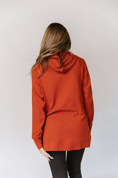 Ampersand Ave Ladies Blazing Autumn Sideslit Hoodie