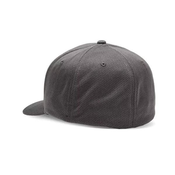 Fox Mens Steel Grey Fox Head Tech Flexfit Hat