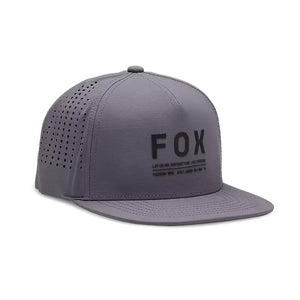 Fox Mens Steel Grey Non Stop Tech Snapback Hat