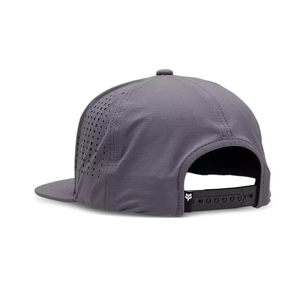 Fox Mens Steel Grey Non Stop Tech Snapback Hat